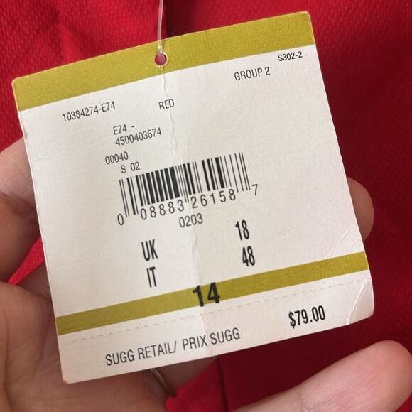 NWT Anne Klein Red Shorts Chino Sz 14 - Picture 4 of 7